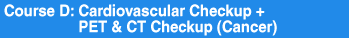 Course D: Cardiovascular Checkup + PET & CT Checkup (Cancer)