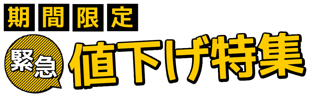 期間限定！緊急値下げ特集